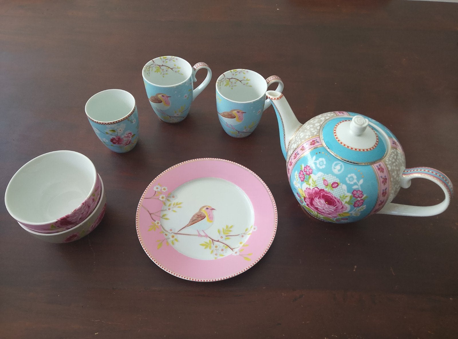 PiP Servies - theepot, bordje, mokken en bakjes, Huis en Inrichting, Keuken | Servies, Ophalen