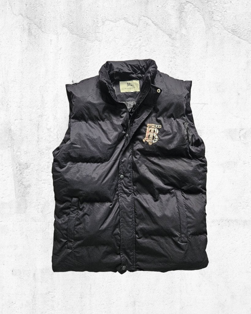 Burberry London Puffer Bodywarmer Zwart  Maat M/L, Zwart, Gedragen, Burberry, Verzenden