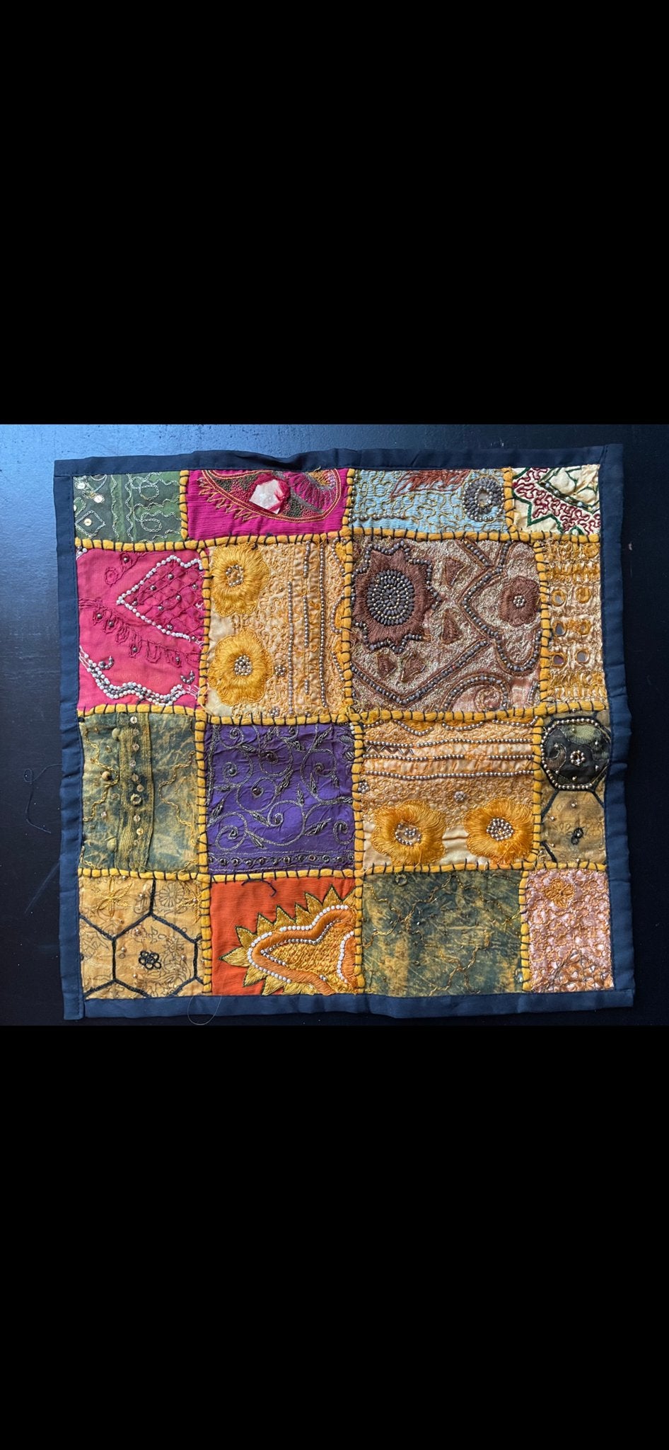 Decoratieve Indiase Patchwork Kussenhoesjes NIEUW, Meerkleurig, Ophalen of Verzenden, Textiel, Oosters
