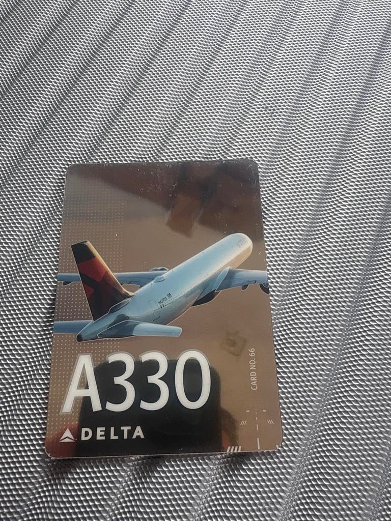 Delta A330-900NEO Vliegtuigkaart - Team USA Livery, Ophalen of Verzenden, Zo goed als nieuw, Kaart, Foto of Prent