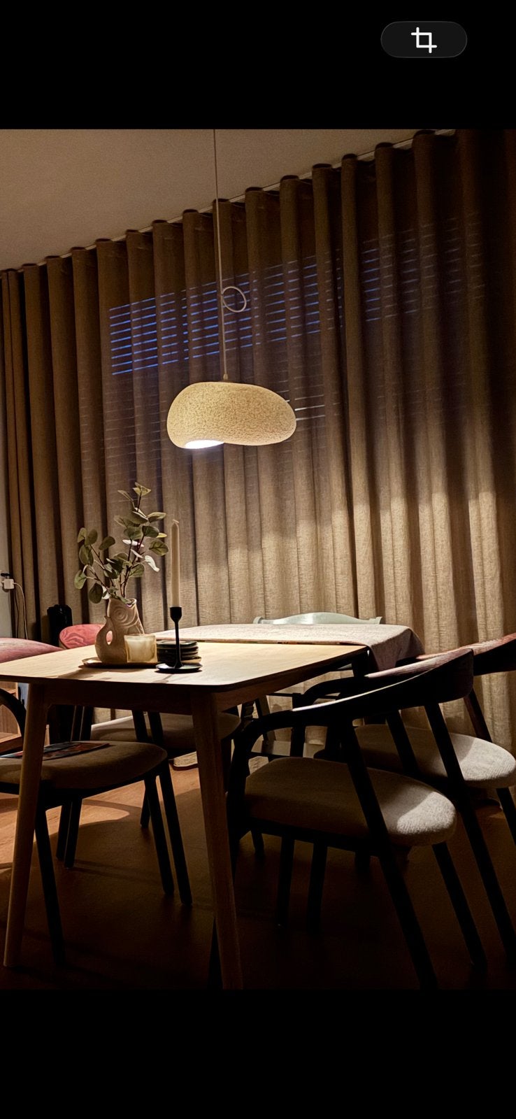 Lamp Japandi, Huis en Inrichting, Ophalen, 50 tot 100 cm, Rond, Tot twee personen