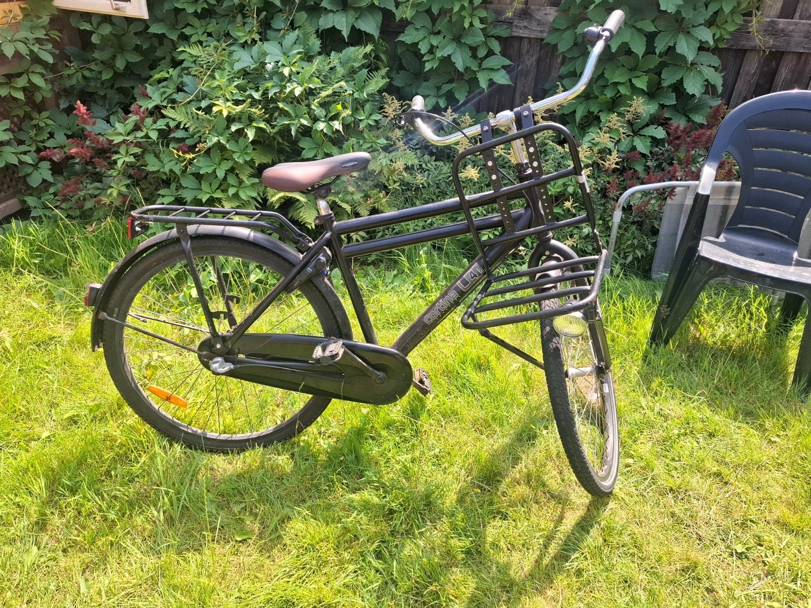 Cortina Transporter Fiets - Zwart, met voordrager, 56 cm of meer, Ophalen of Verzenden, Gebruikt, Overige merken