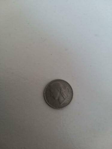 1 Belgische franc munt worden Belgique 1952, Ophalen of Verzenden, Metaal, Losse munt
