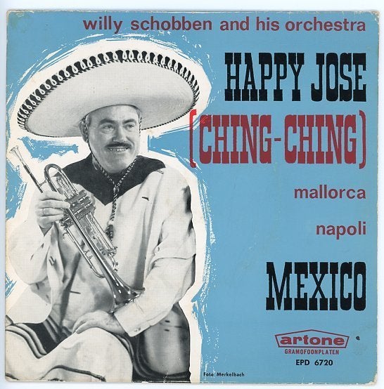 E.P. van Willy Schobben uit 1962, Gebruikt, 7 inch, Ophalen of Verzenden, EP