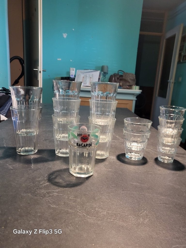 Picardie glazen, Verzamelen, Glas en Borrelglaasjes, Gebruikt, Overige typen, Ophalen