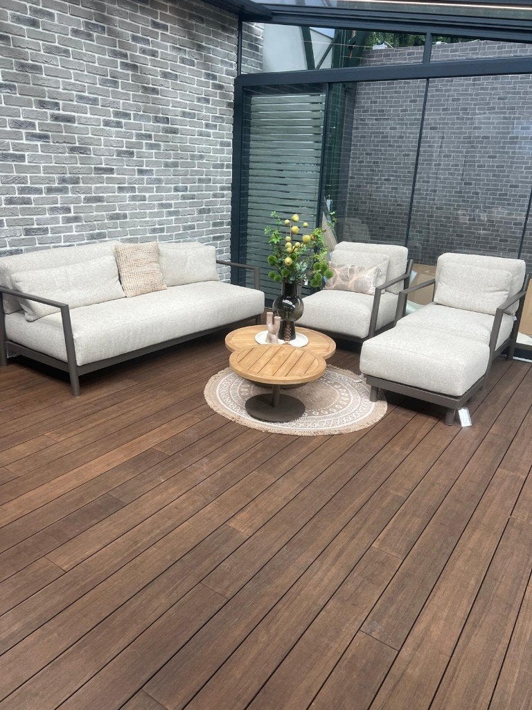 Capresi Loungeset met Koffietafels | Showroommodel, Ophalen, 5 zitplaatsen, Gebruikt, Aluminium