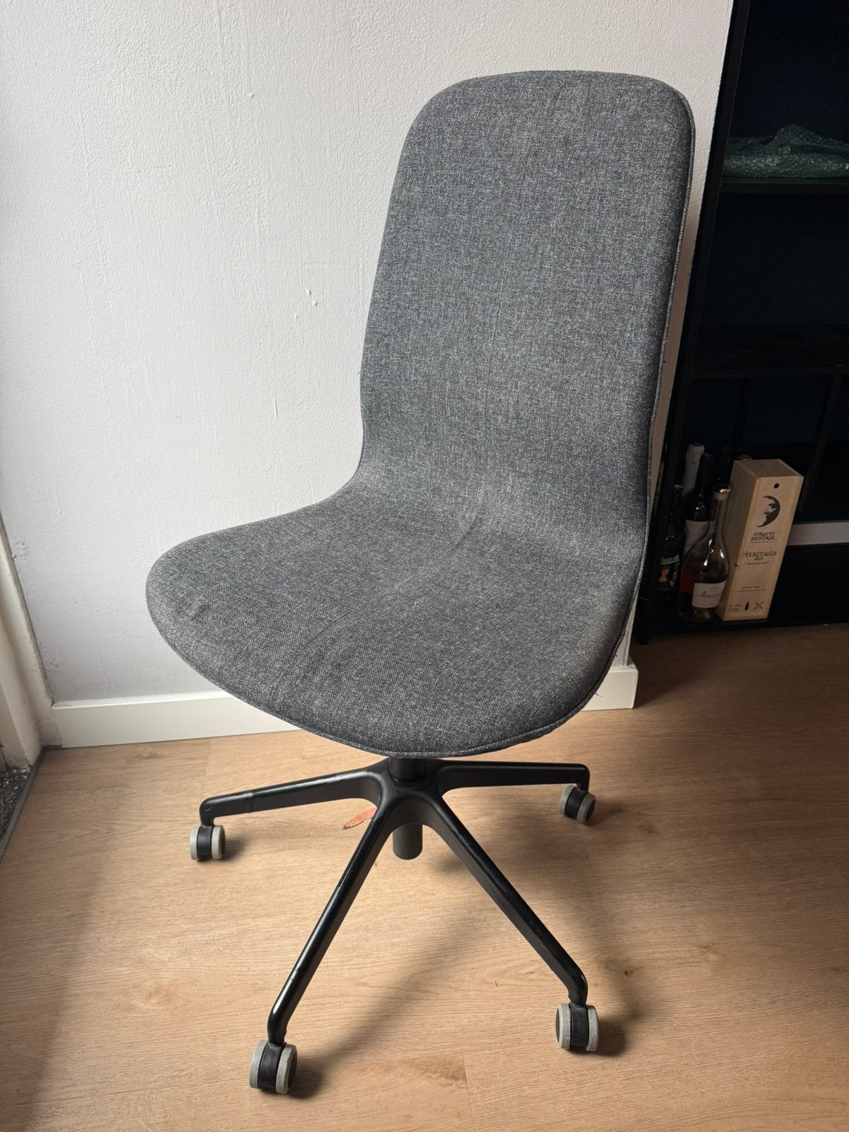 IKEA LÅNGFJÄLL bureaustoel grijs, Ophalen, Zo goed als nieuw, Grijs, Bureaustoel