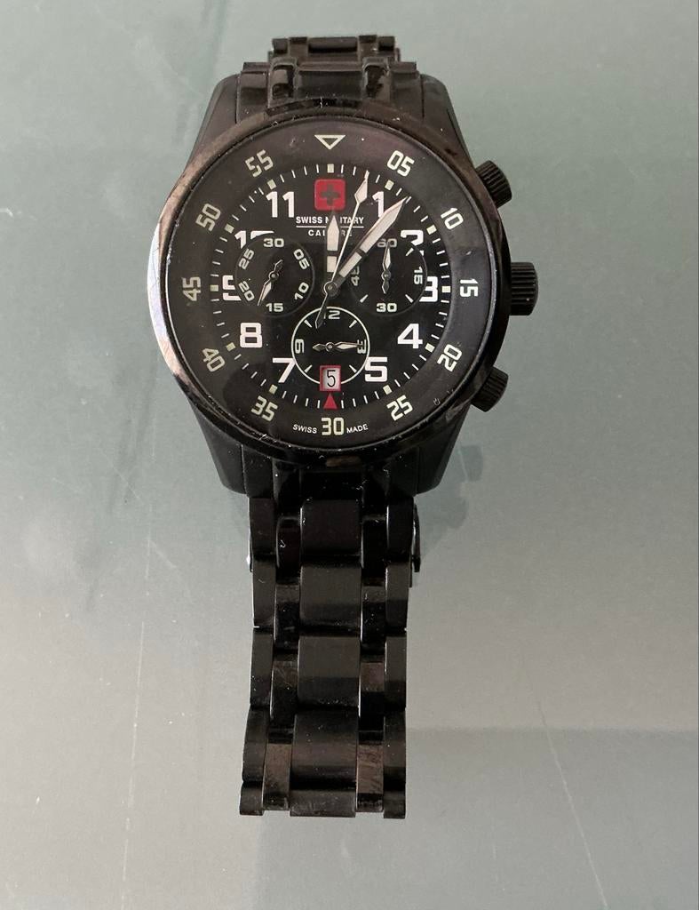 Swiss Military Horloge 40mm - Zo goed als nieuw, Sieraden, Tassen en Uiterlijk, Horloges | Heren, Zo goed als nieuw, Polshorloge