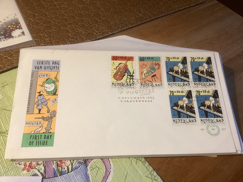 No5069 Afwijkend kinder fdc E302 Heb ook Nederland jaargang, Ophalen, Onbeschreven, Nederland