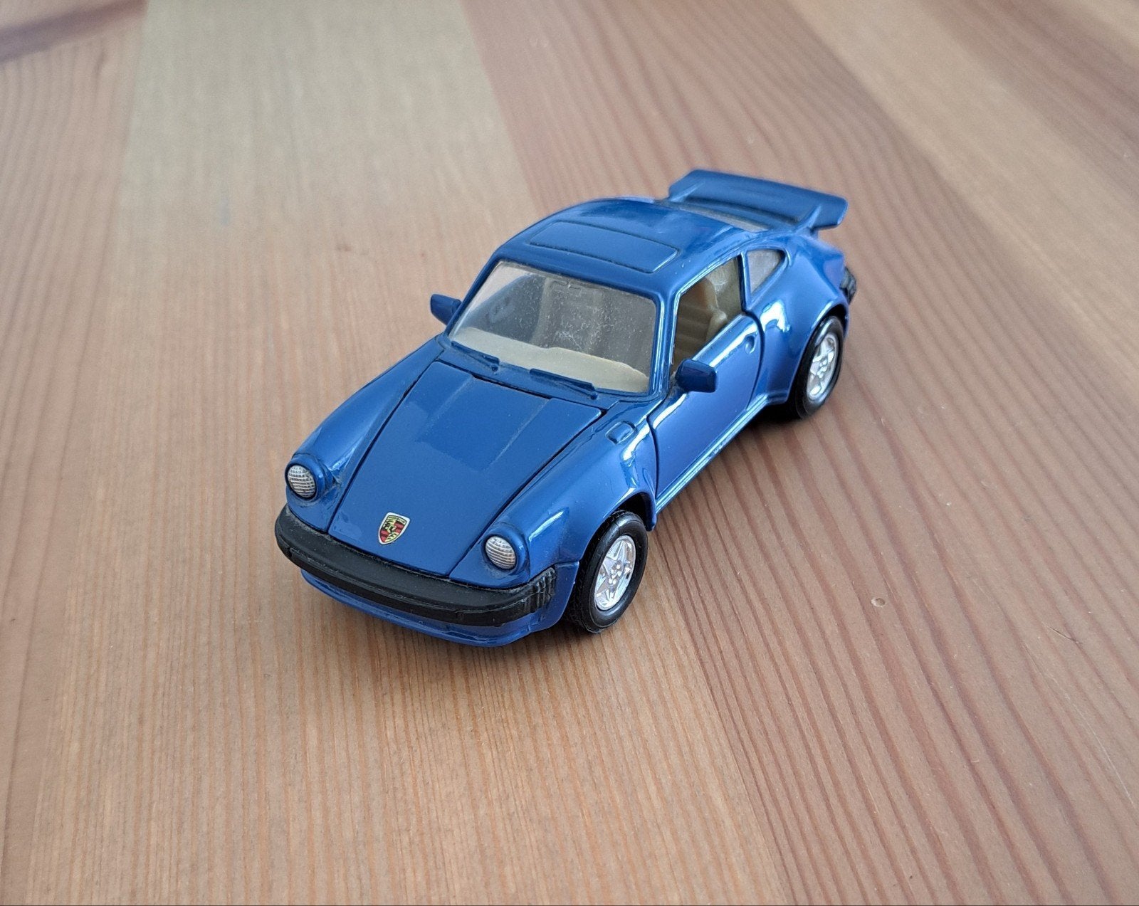 Blauwe Porsche 911 Turbo modelauto, Ophalen of Verzenden, Gebruikt, Overige typen