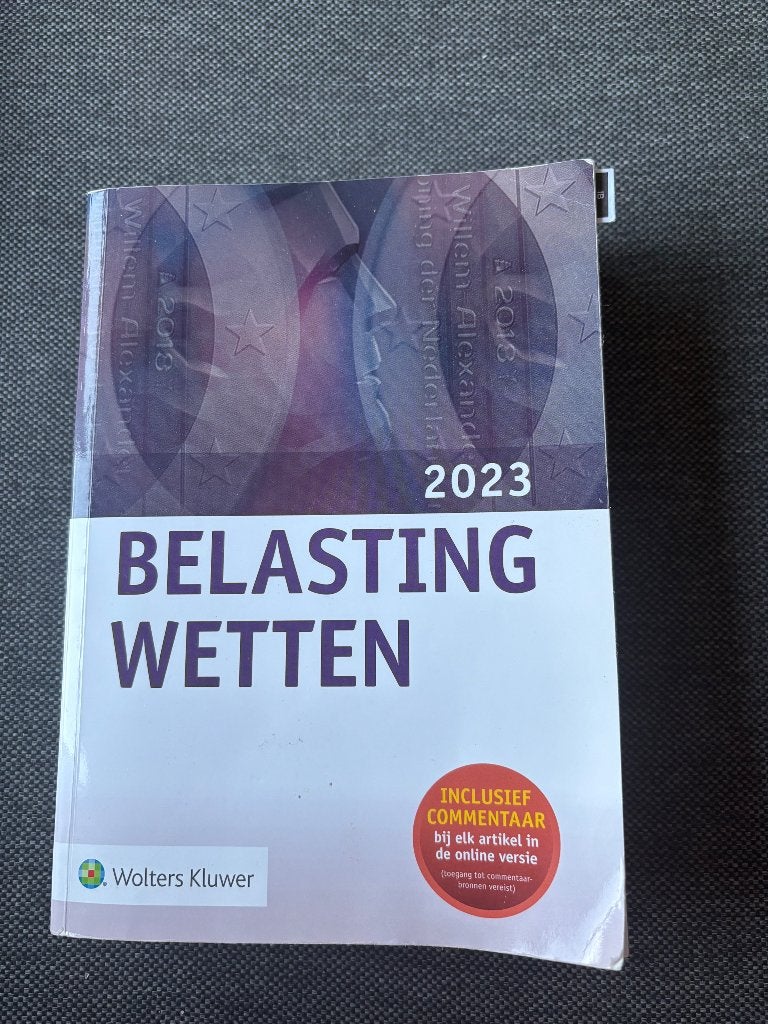 Belastingwetten 2023 Wolters Kluwer, Gelezen, Wolters Kluwer, Alpha, HBO