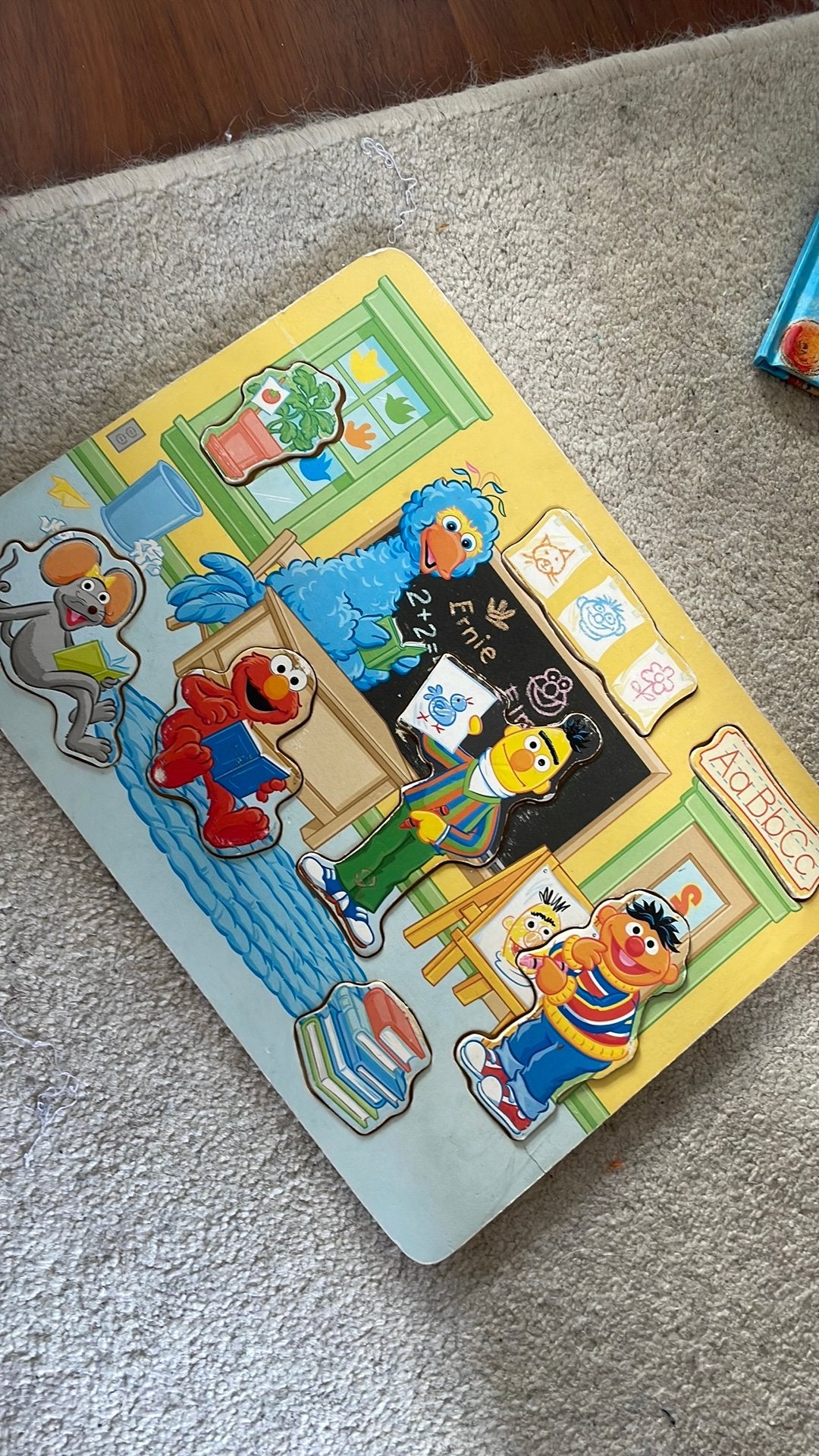 Sesamstraat Houten puzzel, Ophalen of Verzenden, Zo goed als nieuw