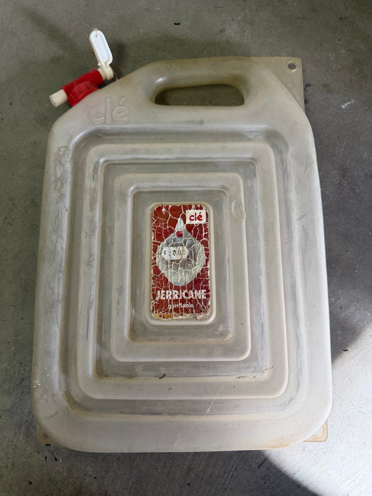 Jerrycan Draagbaar Opblaasbaar 10 liter, Verzenden, Gebruikt
