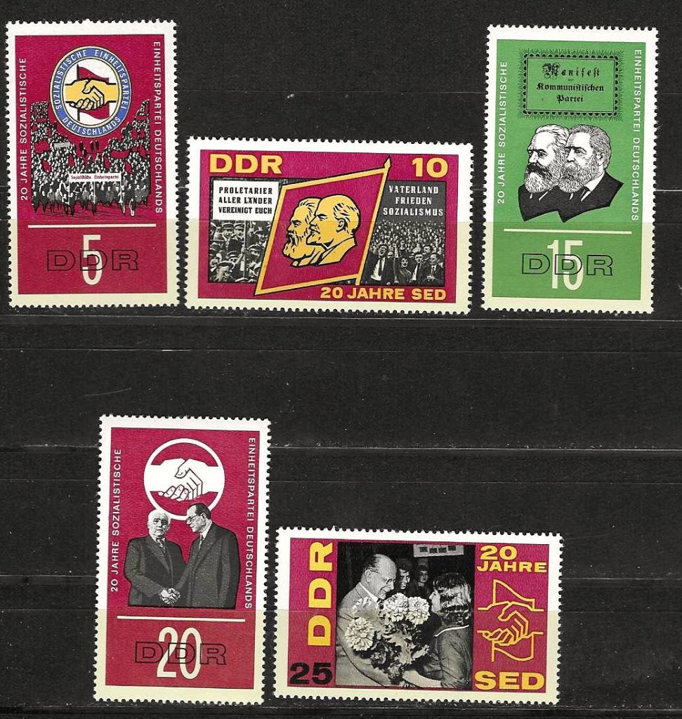 DDR 1173-1177 pf, Postzegels en Munten, Ophalen of Verzenden, BRD, Postfris