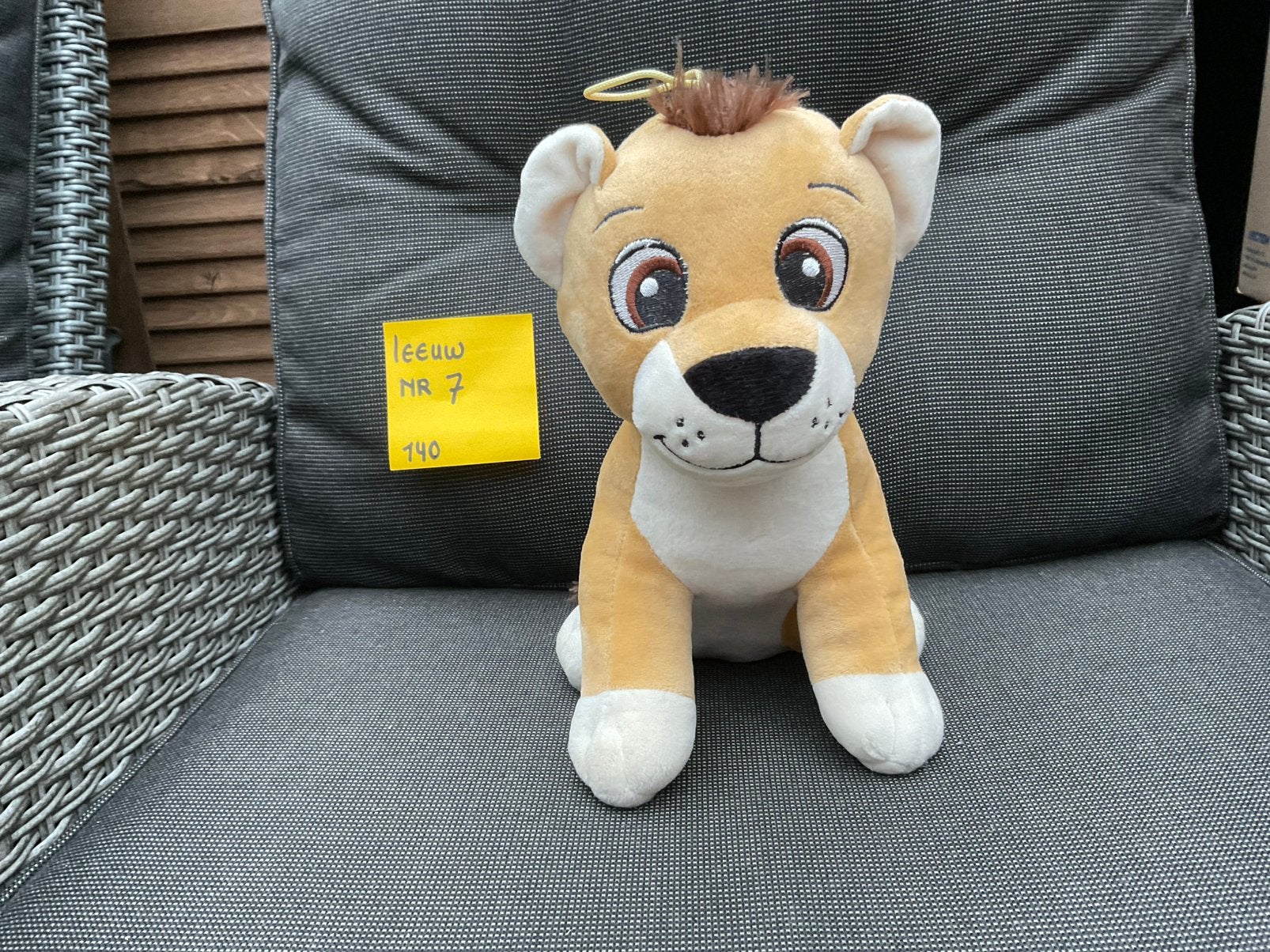 Nieuwe zgan leeuw knuffel of welpje knuffel 25cm, Ophalen, Nieuw, Leeuw
