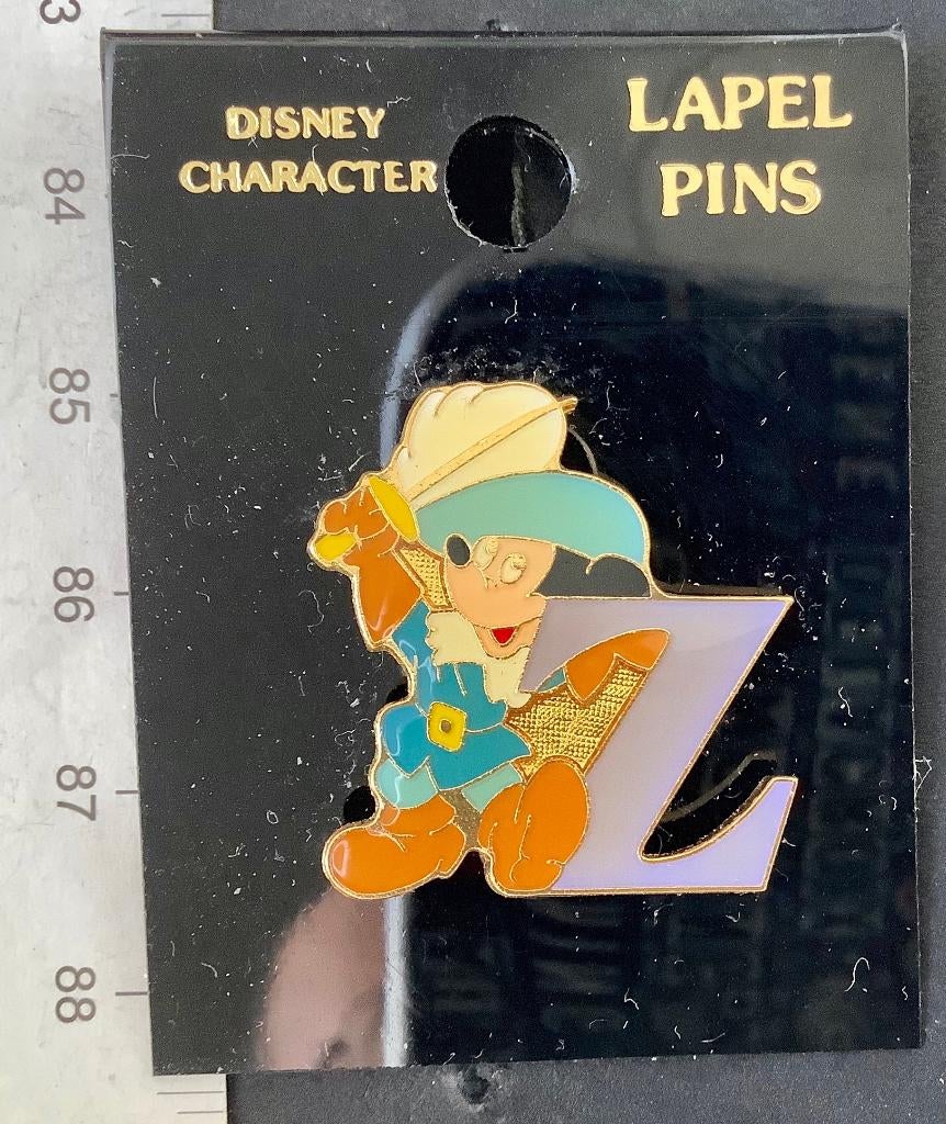 Speld, Walt Disney, Mickey Mouse, letter Z (S9, Ophalen of Verzenden, Nieuw, Figuurtje, Speldje of Pin