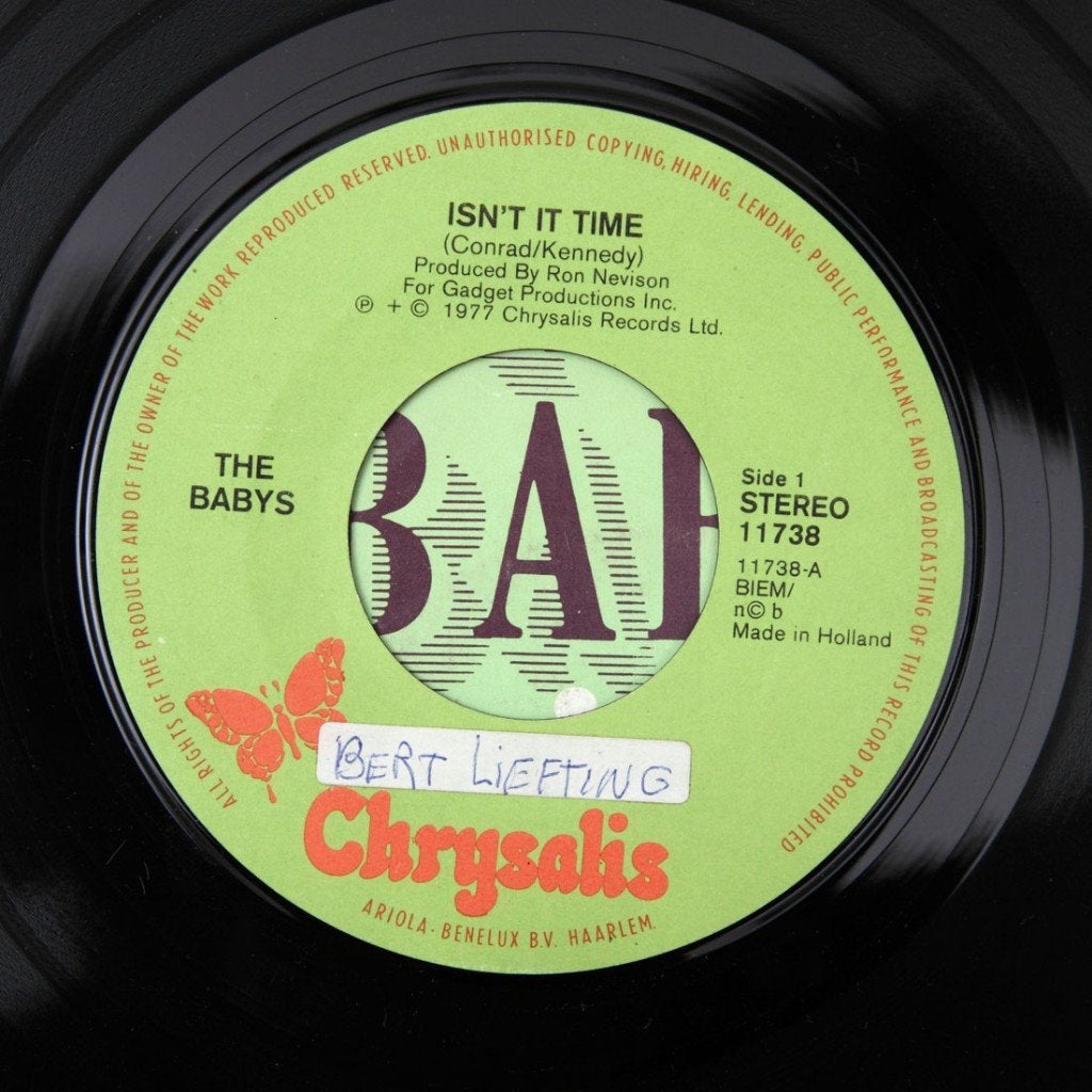 ISN'T IT TIME The Babys ROCK POP HIT SYMPHONY 1977, Verzenden, Zo goed als nieuw, Pop