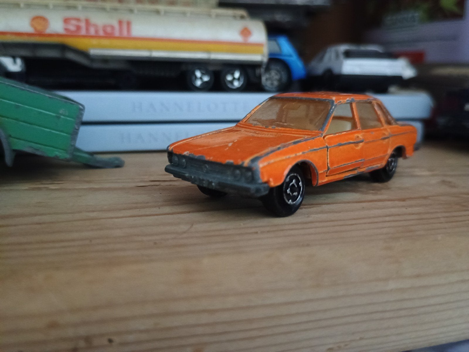 Majorette VW K70 nr 210 1/60 - Oranje Diecast Modelauto, Ophalen, Gebruikt, Auto