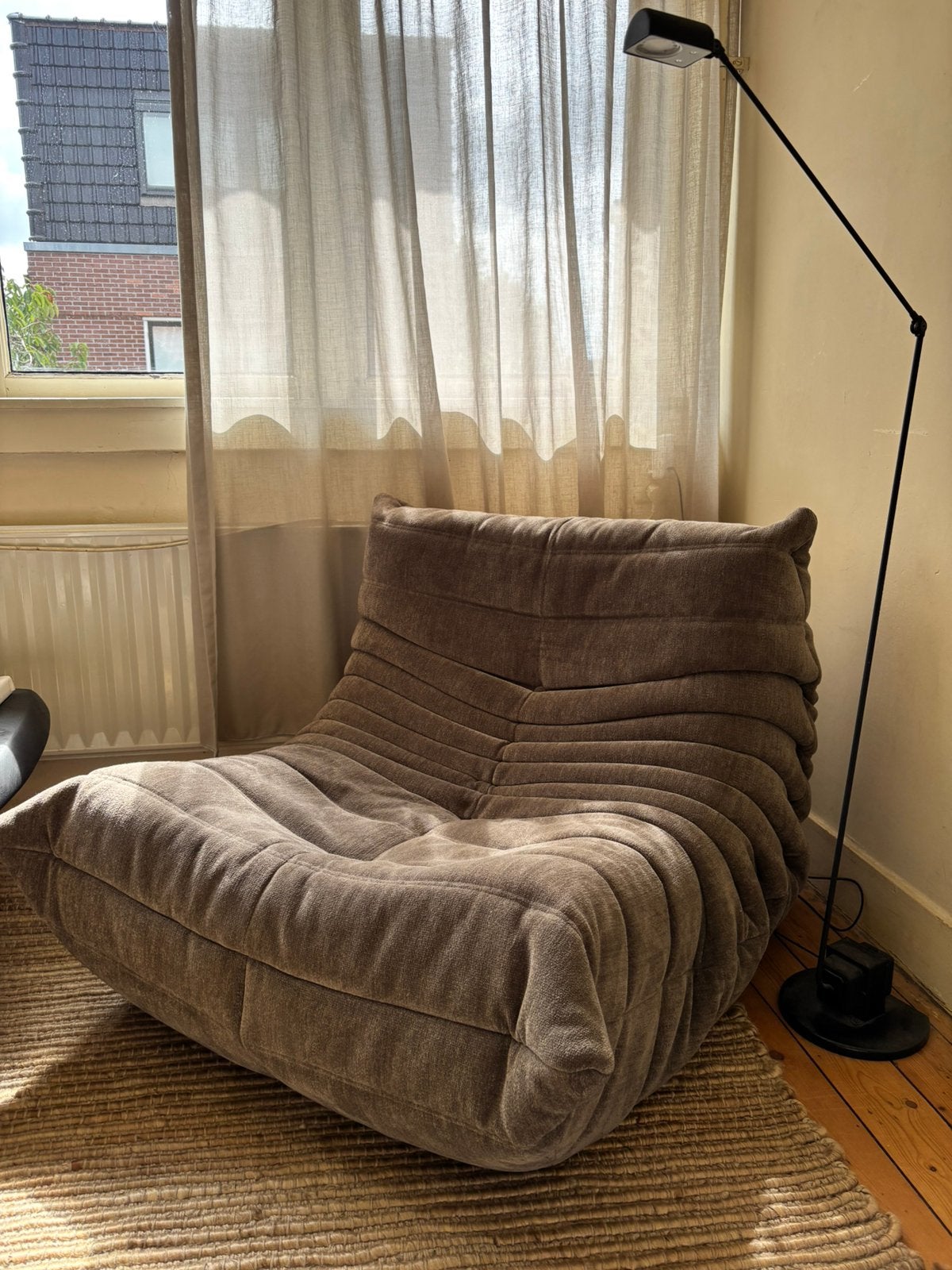 Ligne Roset Togo in Chenille, Ophalen, Eenpersoons, Nieuw, 75 tot 100 cm