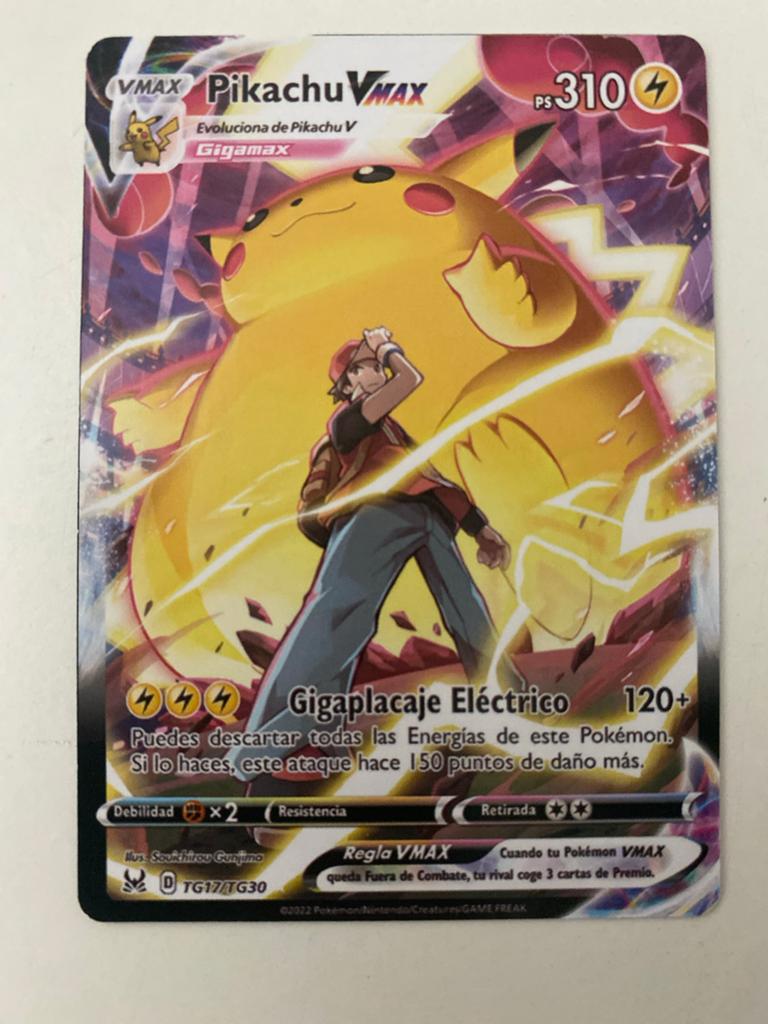 Pokemon Pikachu VMAX TG17/TG30 Kaart - Zo goed als nieuw, Ophalen, Zo goed als nieuw, Losse kaart