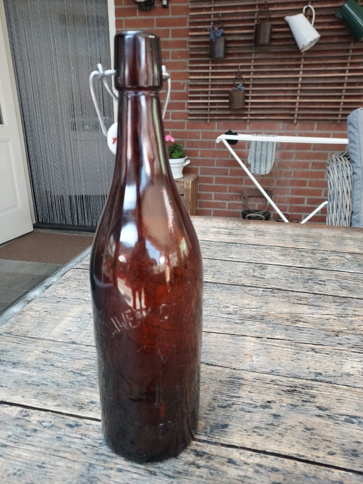 Zeer oude  bierfles  De Lindeboom  Neer  W Geenen, Ophalen, Gebruikt, Flesje(s), Overige merken