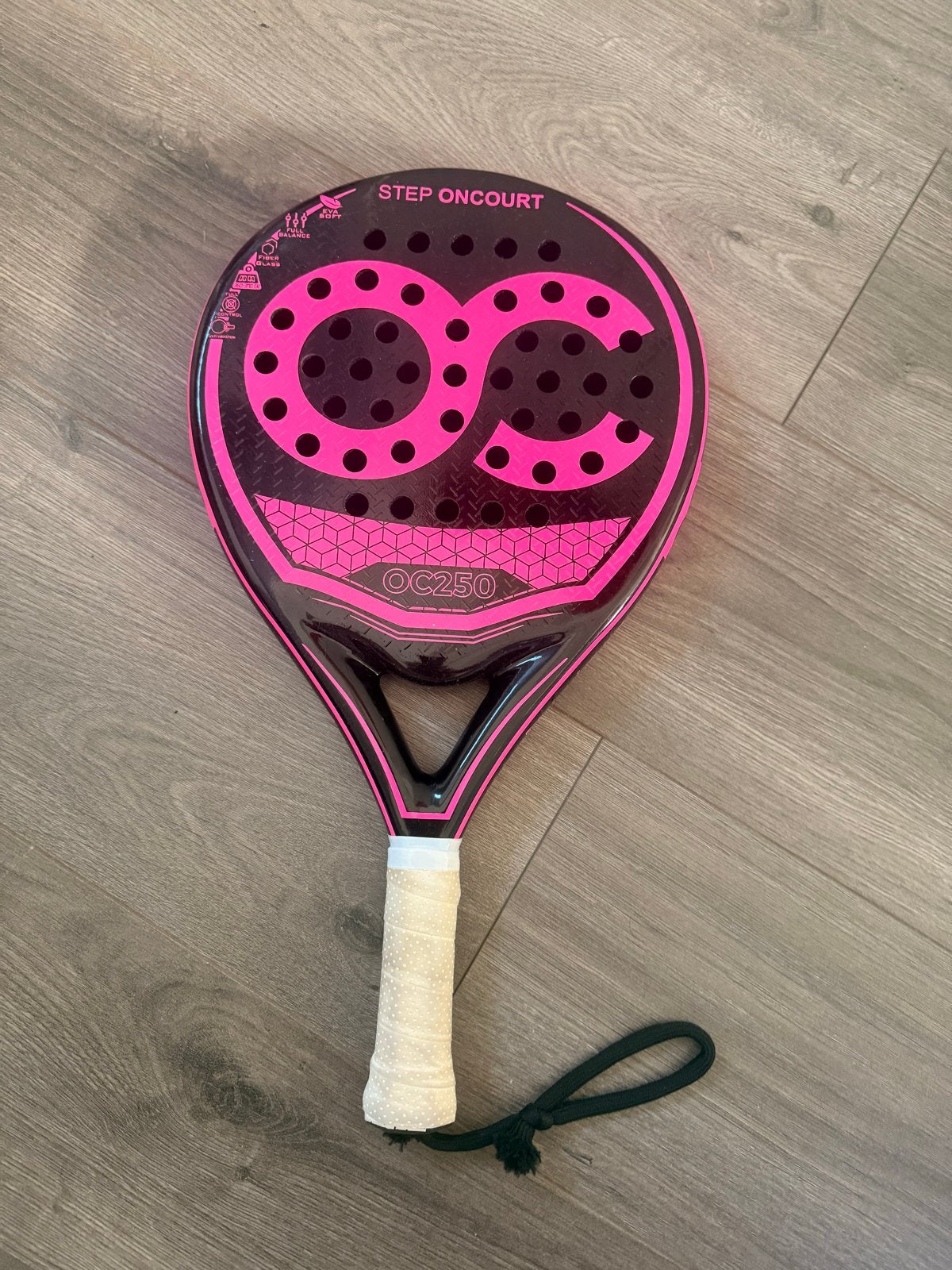 Padelracket On Court - EVA Soft foam & Fiberglas, Ophalen of Verzenden, Zo goed als nieuw, Padelracket