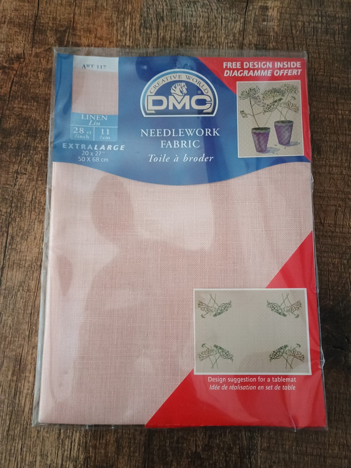 DMC borduurlap - Rose, Hobby en Vrije tijd, Ophalen of Verzenden, Overige typen