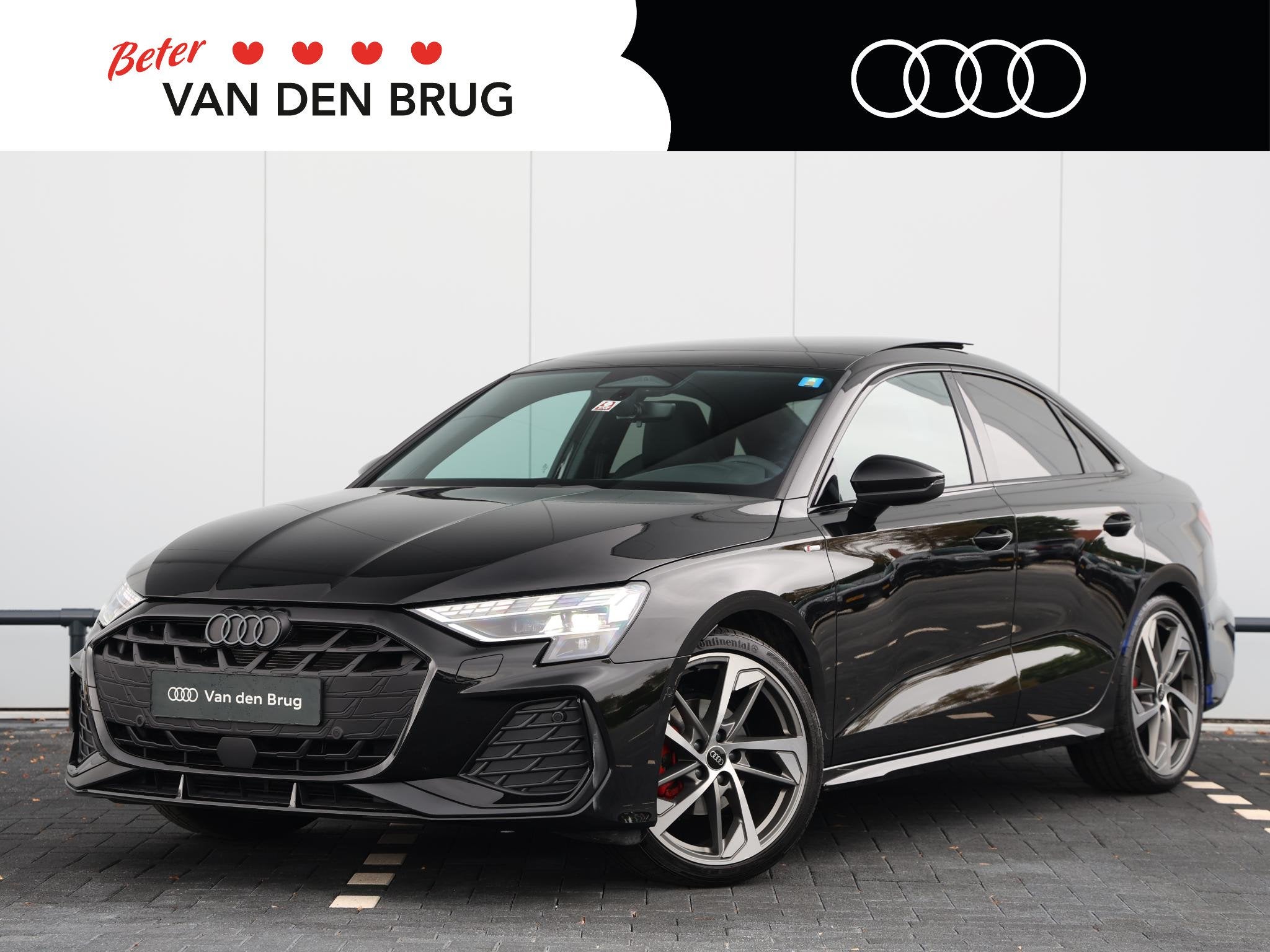 Audi A3 Limousine 35 TFSI 150 pk S edition | Panoramadak | S, Auto's, 1300 kg, 4 cilinders, Leder en Stof, Zwart