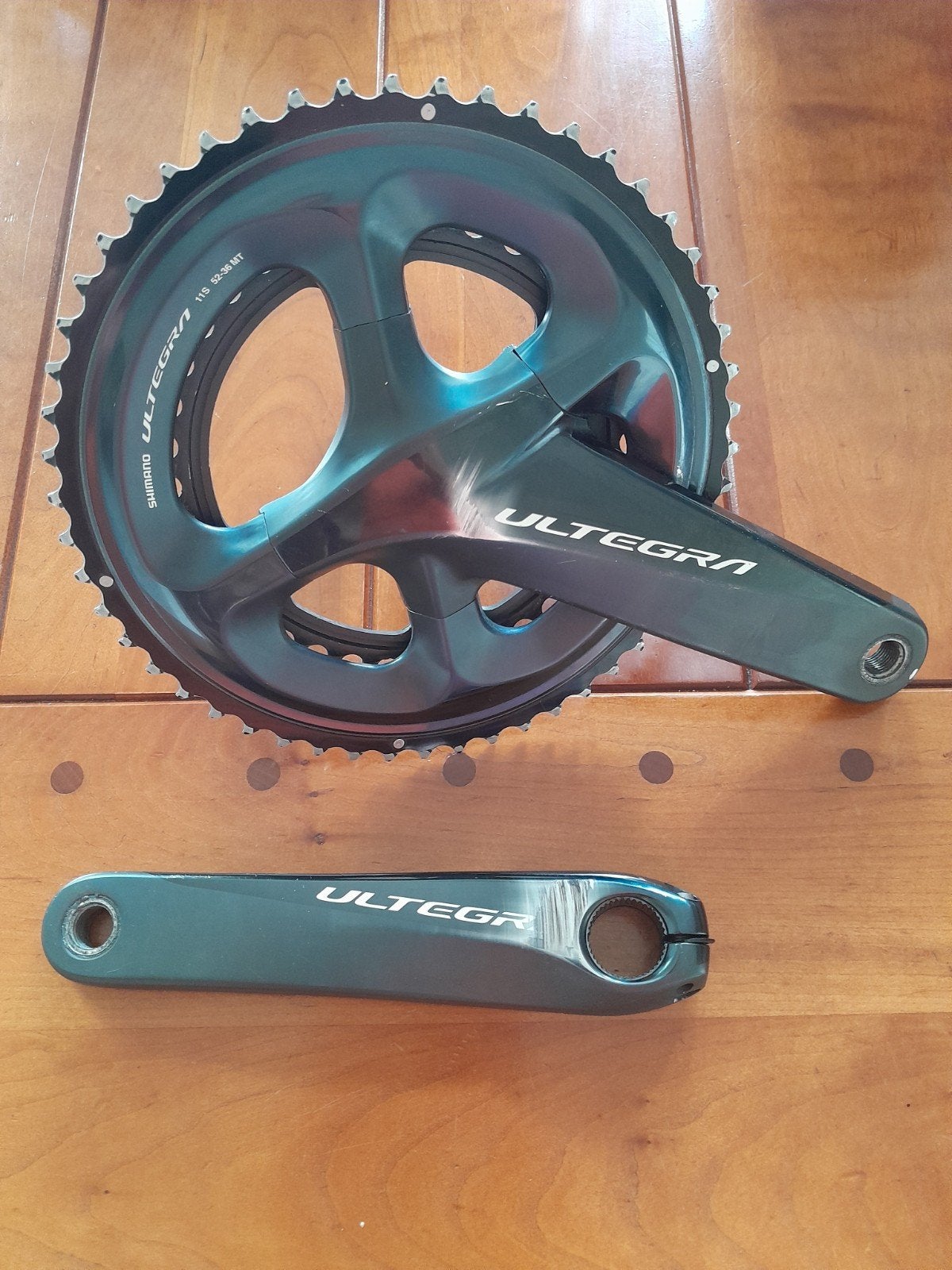 Shimano Ultegra Crankstel 52-36T R8000 11 speed, Fietsen en Brommers, Fietsonderdelen, Gebruikt, Shimano Ultegra, Aluminium, Racefiets