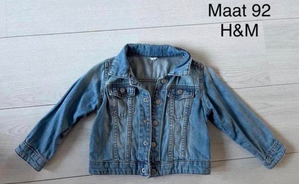 Spijkerjasje, maat 92, H&M, Ophalen of Verzenden, Zo goed als nieuw, Meisje, Jas