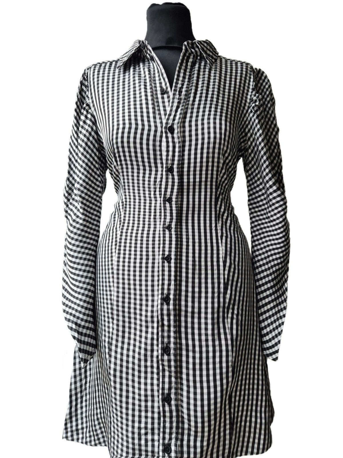 & Other Stories geruite overhemd jurk, Kleding | Dames, Maat 38/40 (M), Wit, & Other Stories, Ophalen of Verzenden