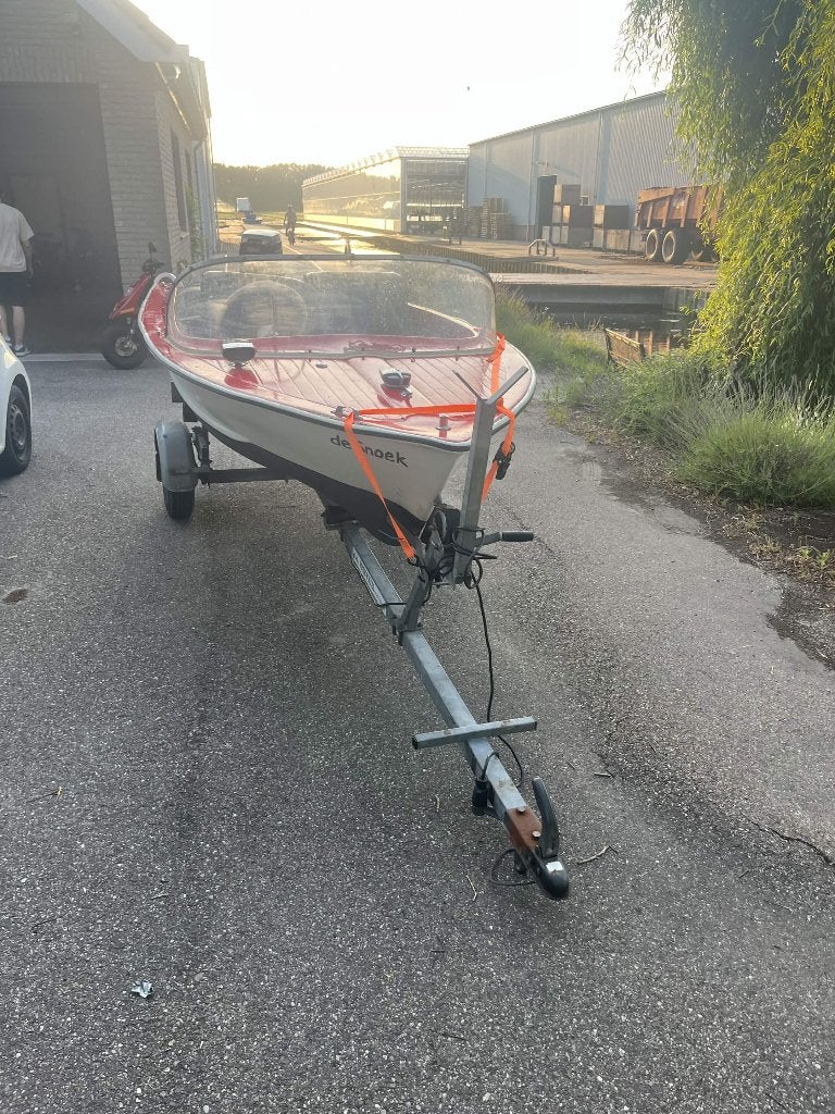 Mercury 25pk 2 takt, Incl trailer, Ophalen, Gebruikt, Motor en Techniek, Motorboot