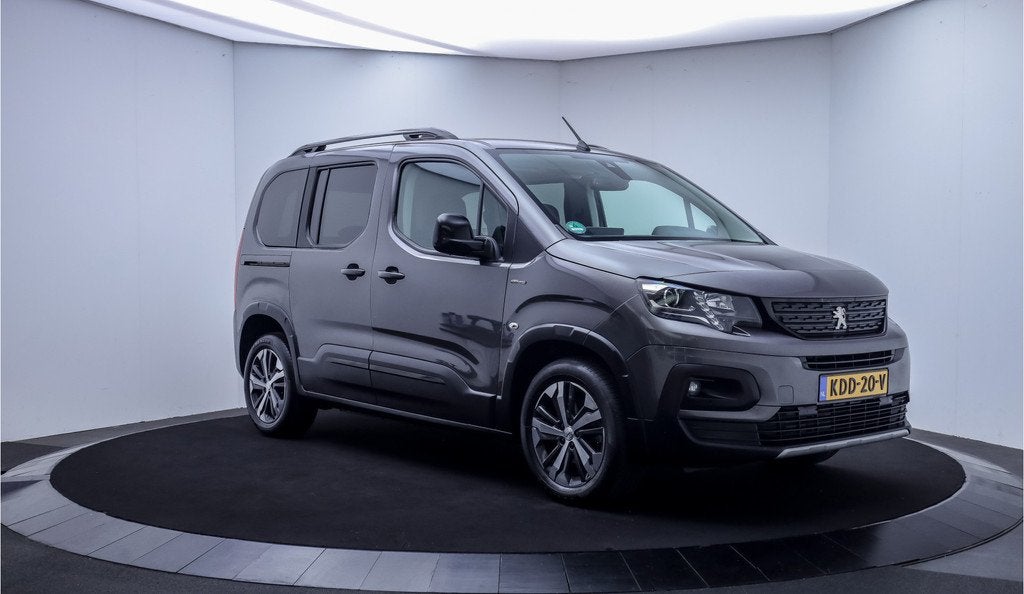 Peugeot Rifter 1.2T Aut. GT-Line NAVI | CARPLAY ANDROID | CA, Auto's, Peugeot, Stof, Gebruikt, Zwart, 1199 cc