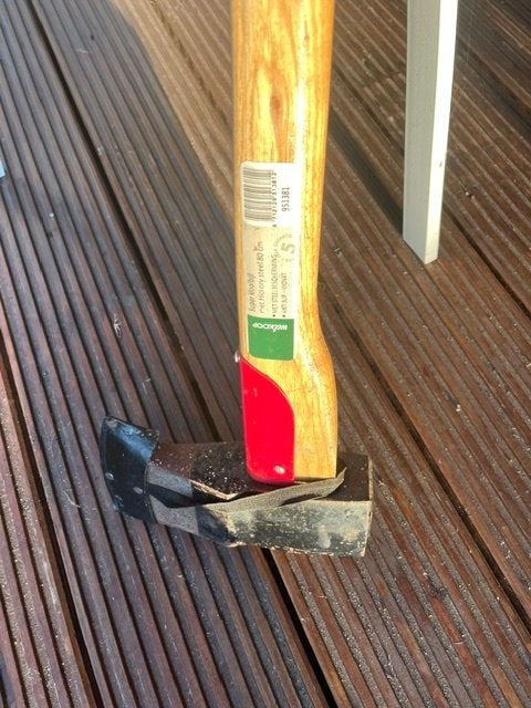 bijl, Tuin en Terras, Hand-tuingereedschap, Ophalen, Zo goed als nieuw, Bijl