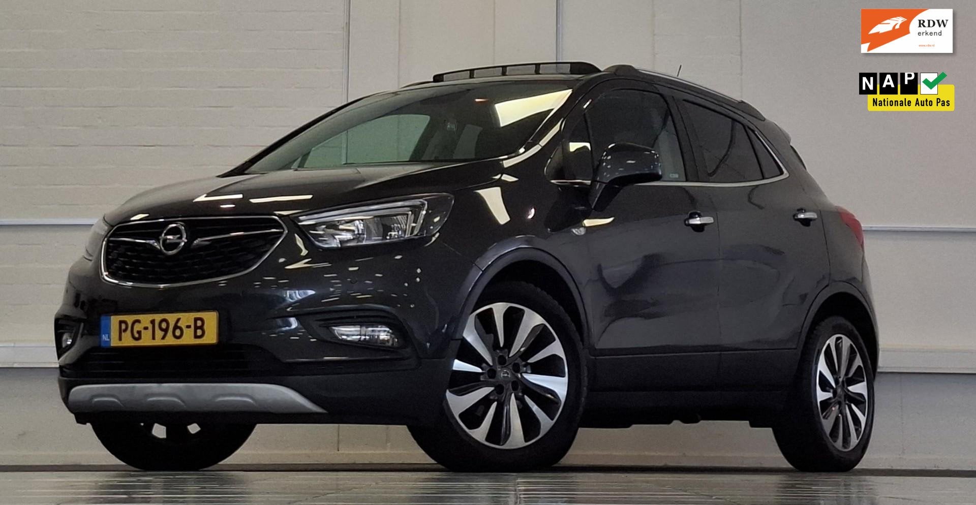 Opel Mokka X 1.4 Turbo Innovation Schuif-/kanteldak Navigati, Auto's, Voorwielaandrijving, Verwarmde buitenspiegels, Gebruikt
