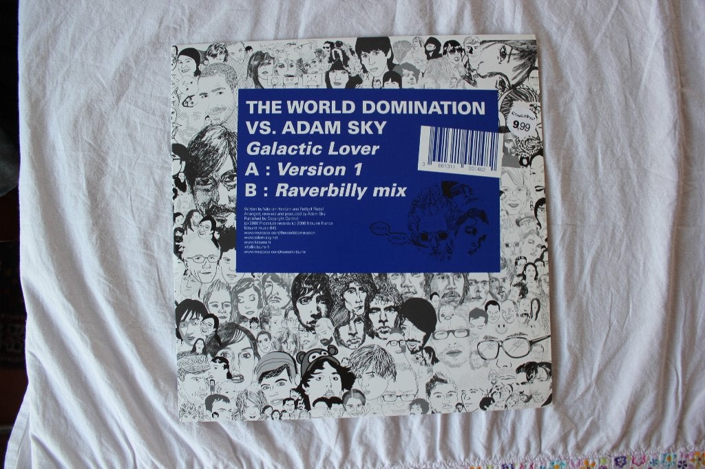 the world domination vs. Adam Sky - galactic lover, Ophalen of Verzenden, Zo goed als nieuw, 12 inch, Overige genres