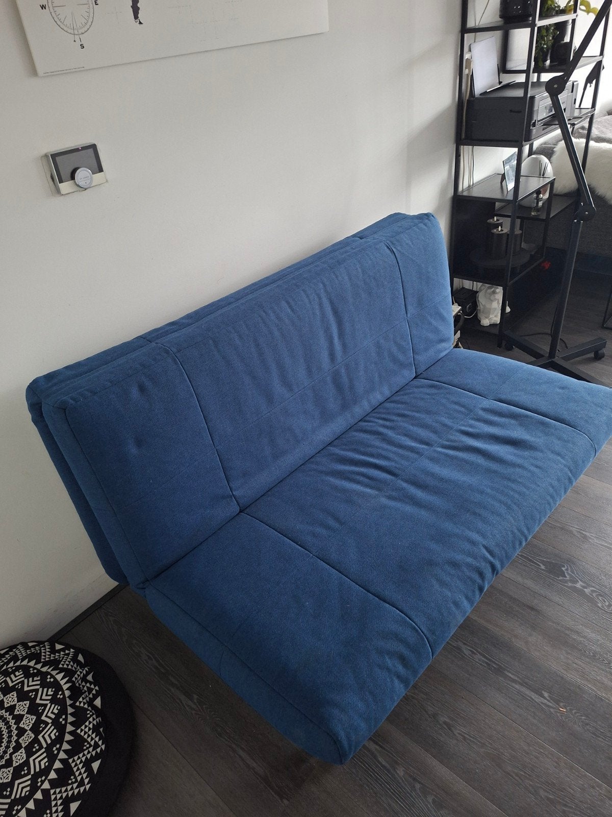 Bedbank 140x200 - Blauw, Huis en Inrichting, Slaapkamer | Slaapbanken, Ophalen, Gebruikt, Blauw, Tweepersoons