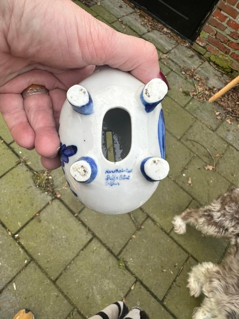 Delfsblauw spaarpot varken, Ophalen of Verzenden