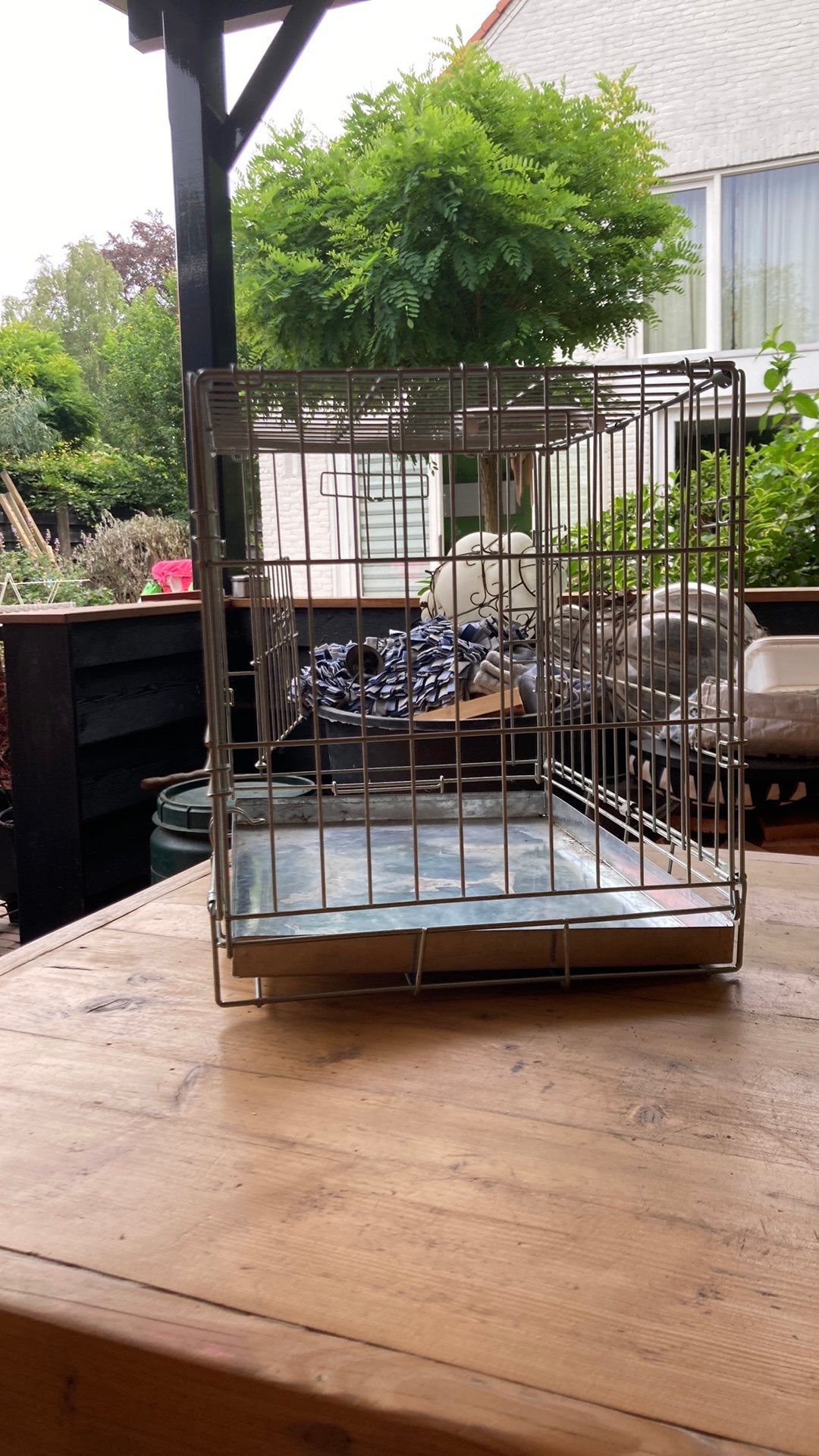 Kleine honden bench opvouwbaar zeer mooi, Ophalen, Zo goed als nieuw
