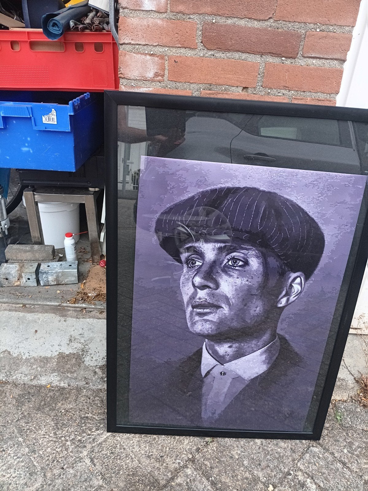 Peaky Blinders Schilderij - Thomas Shelby Portret, Antiek en Kunst, Ophalen of Verzenden