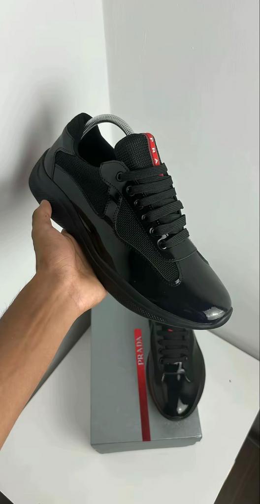 Prada Cups Zwart - maat 40 en 41, Ophalen, Zwart, Nieuw, Sneakers of Gympen