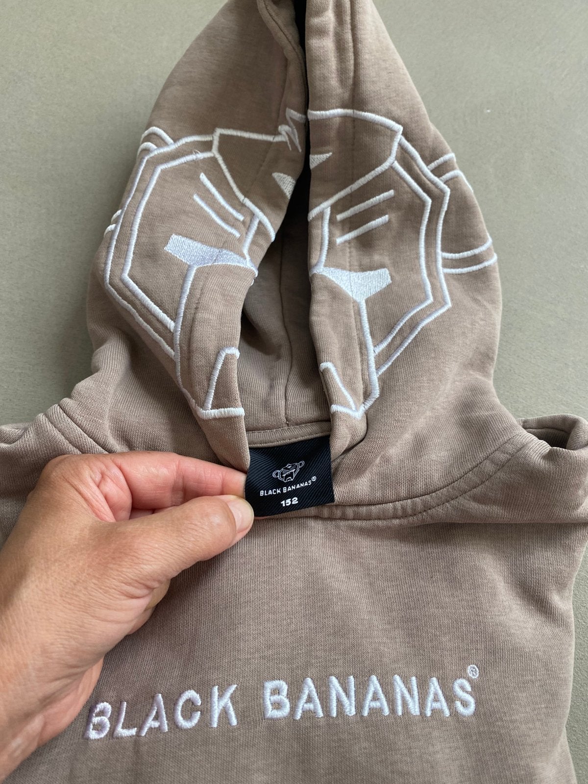 Hoody trui black bananas greige mt 152, Ophalen of Verzenden, Zo goed als nieuw, Jongen, Trui of Vest