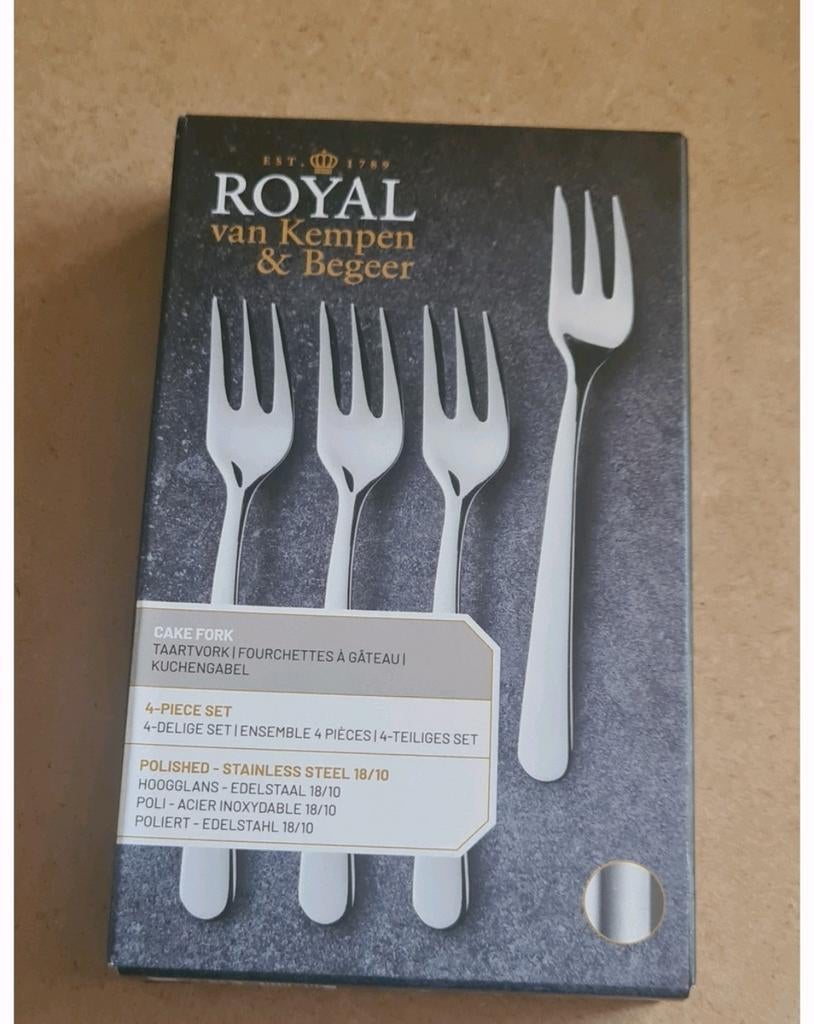 Ah royal van kempen en begeer bestek taartvorkjes vorkjes, Nieuw, Ophalen of Verzenden, Rvs of Chroom, Vaatwasserbestendig