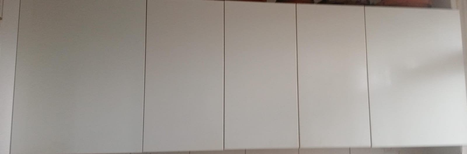 Witte keukenkastjes - set van 5, Huis en Inrichting, Ophalen, Gebruikt, 50 tot 100 cm, 25 tot 50 cm
