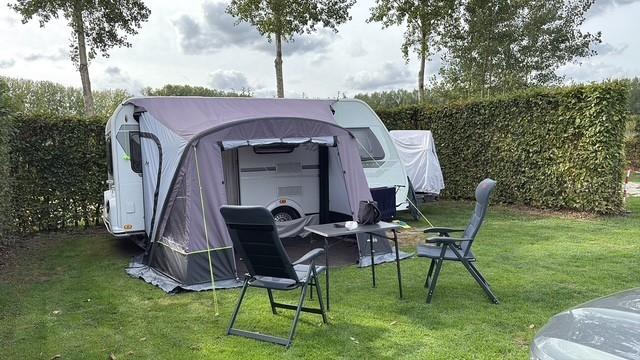 Caravan voortent Obelink Rio easy air 320, Ophalen, Zo goed als nieuw