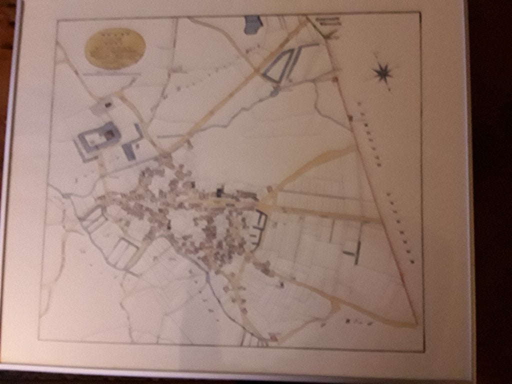 Hengelo, kaaart van het dorp door c.knaap 1821, Ophalen of Verzenden