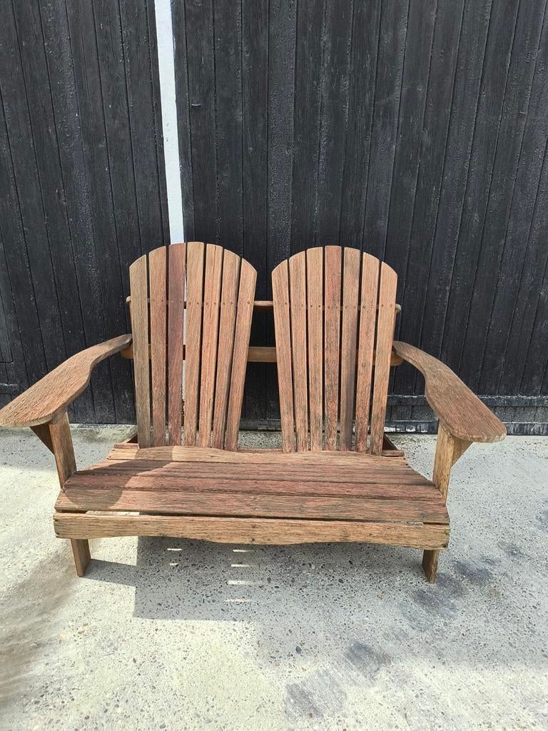 Tuinbank teakhout loveseat, Muppetsmeubels@gmail.com, Middenhof 41 Rilland, Teakhout, Nieuw
