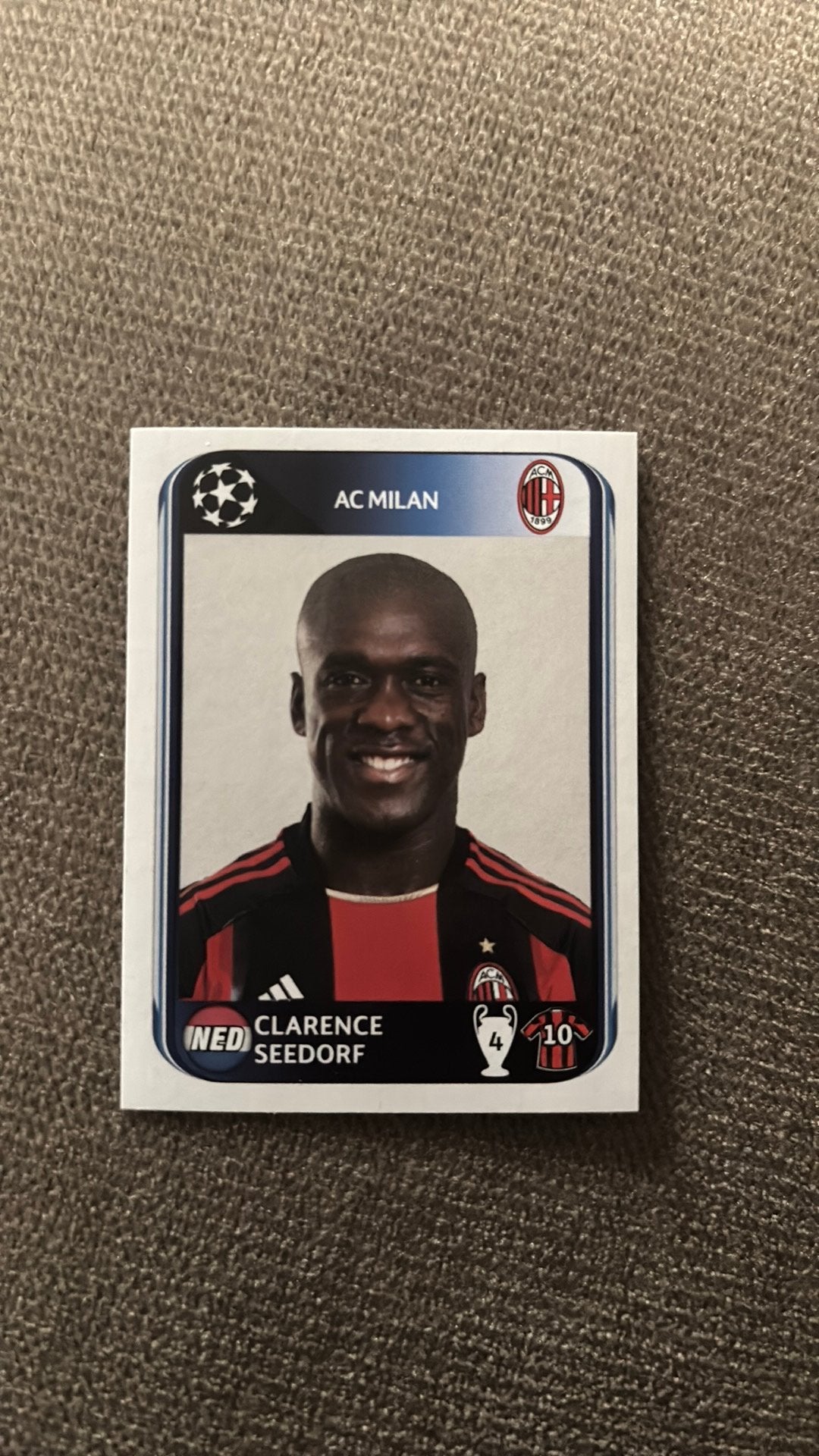 Panini voetbalplaatje 2010-2011 seedorf ac milan, Ophalen of Verzenden, Zo goed als nieuw, Buitenlandse clubs, Poster, Plaatje of Sticker