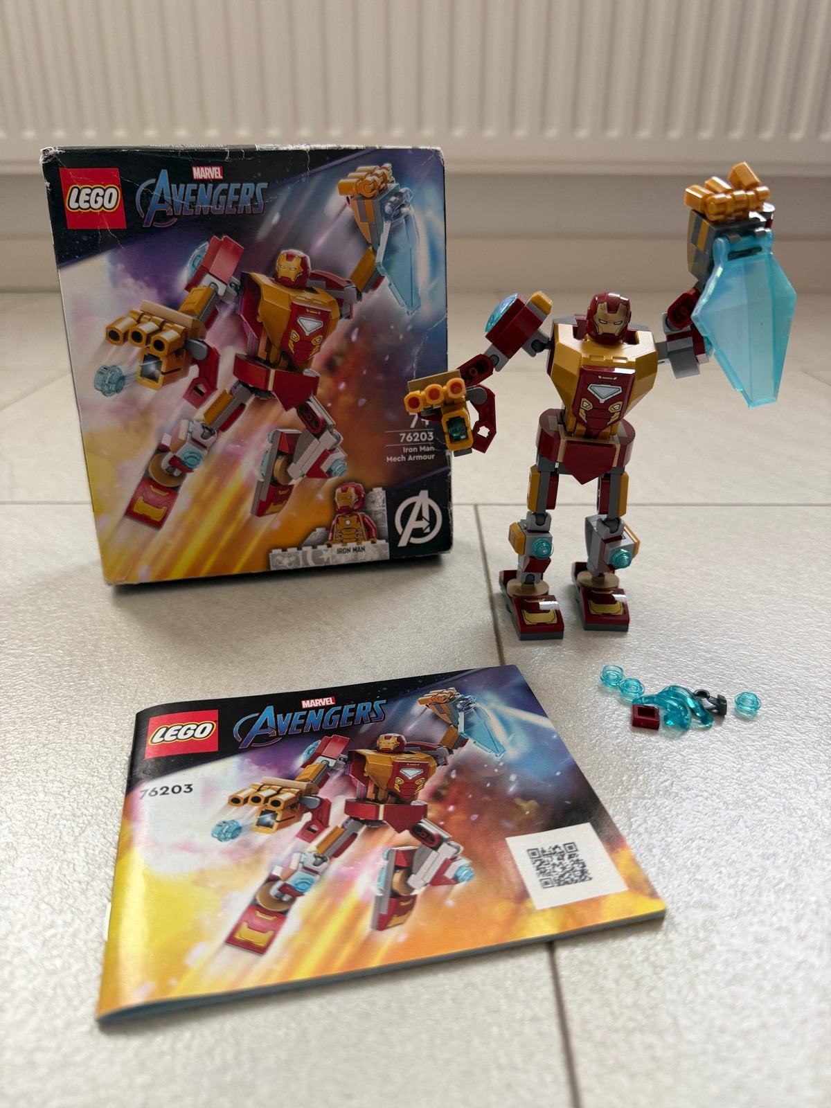 LEGO Marvel Avengers Iron Man Mech Armor 76203, Marvel, Lego, Ophalen of Verzenden, Zo goed als nieuw