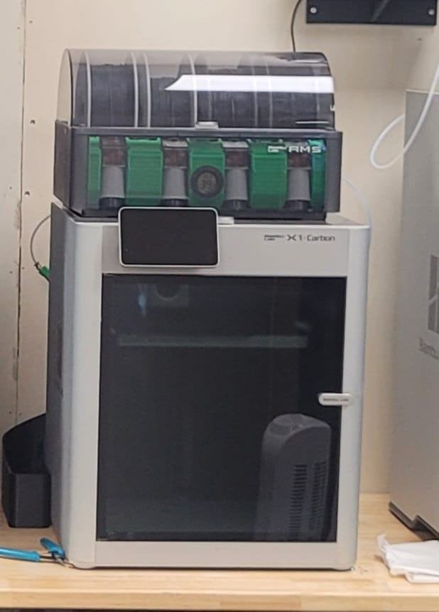 Bambu 1XC 3d printer met AMS en toebehoren, Ophalen, Ingebouwde Wi-Fi, Bambulab, Zo goed als nieuw